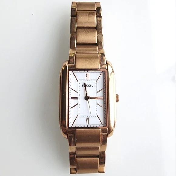 knee length dresses for ladies Fossil Jacqueline Mother of Pearl Blue Dial Silver Mesh Strap Watch for  Women